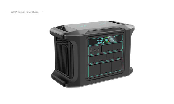 Trạm điện di động 2200W Lưu trữ pin năng lượng tái tạo Lưu trữ năng lượng ngoài trời